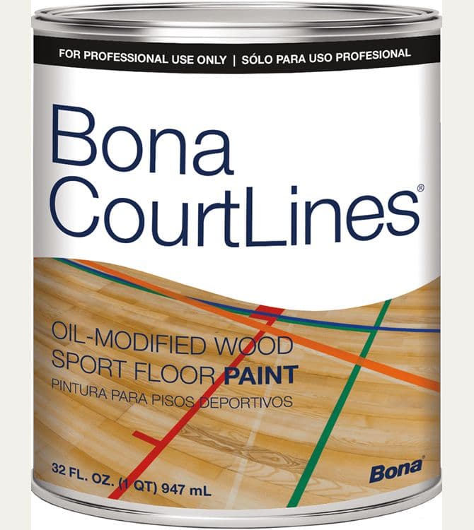 Bona Courtlines Floor Paint - Green - Qt - Image 2