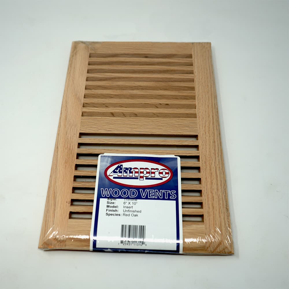 Trimline Vent - 6" x 10" Red Oak Surface - Image 1