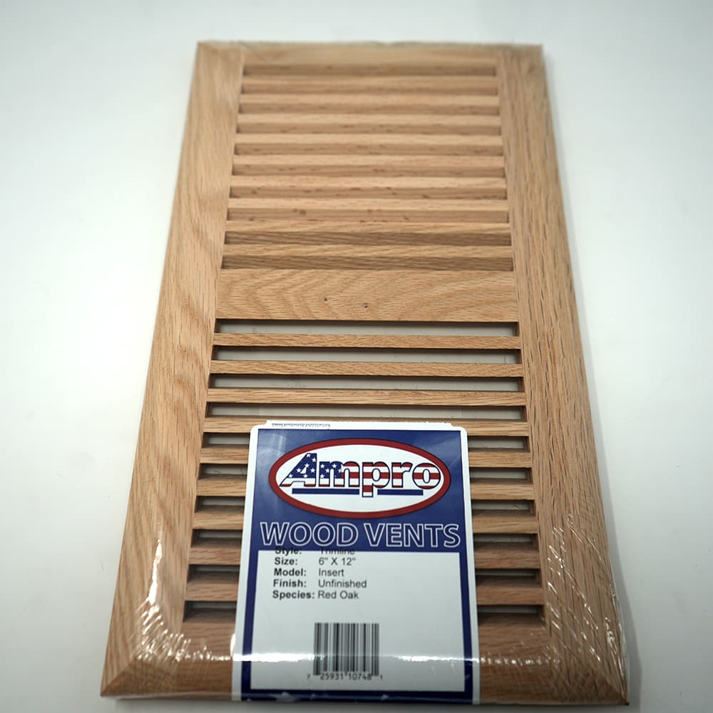 Trimline Vent - 6" x 12" Red Oak Surface - Image 1