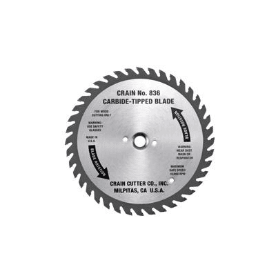 Crain Carbide Tipped Blade #836 For #835 Saw - Image 1